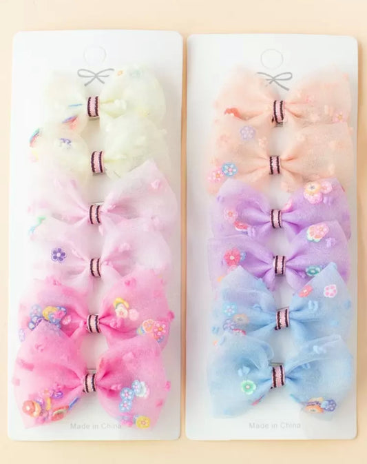 Bow Hair Clips 12