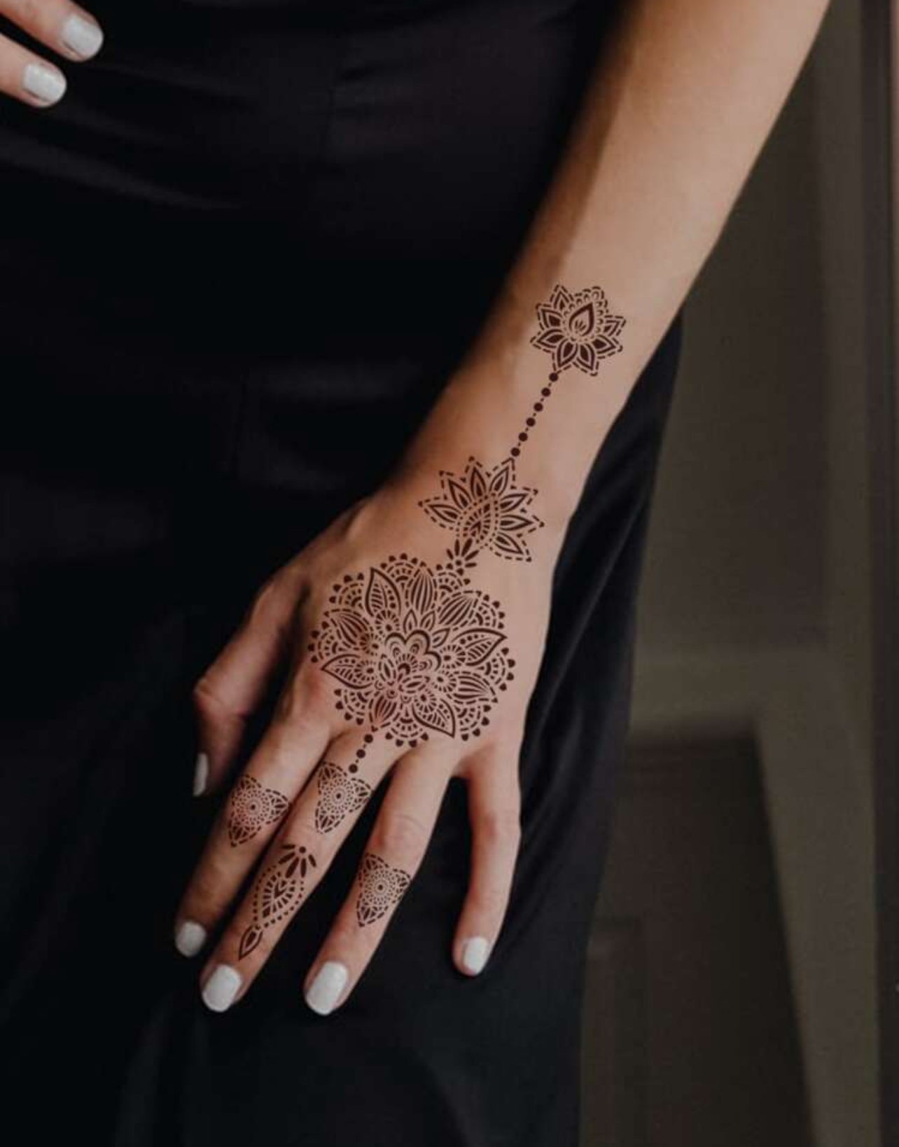 4Pcs Henna Stencils