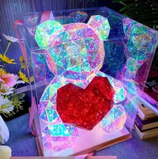 Crystal Heart Bear